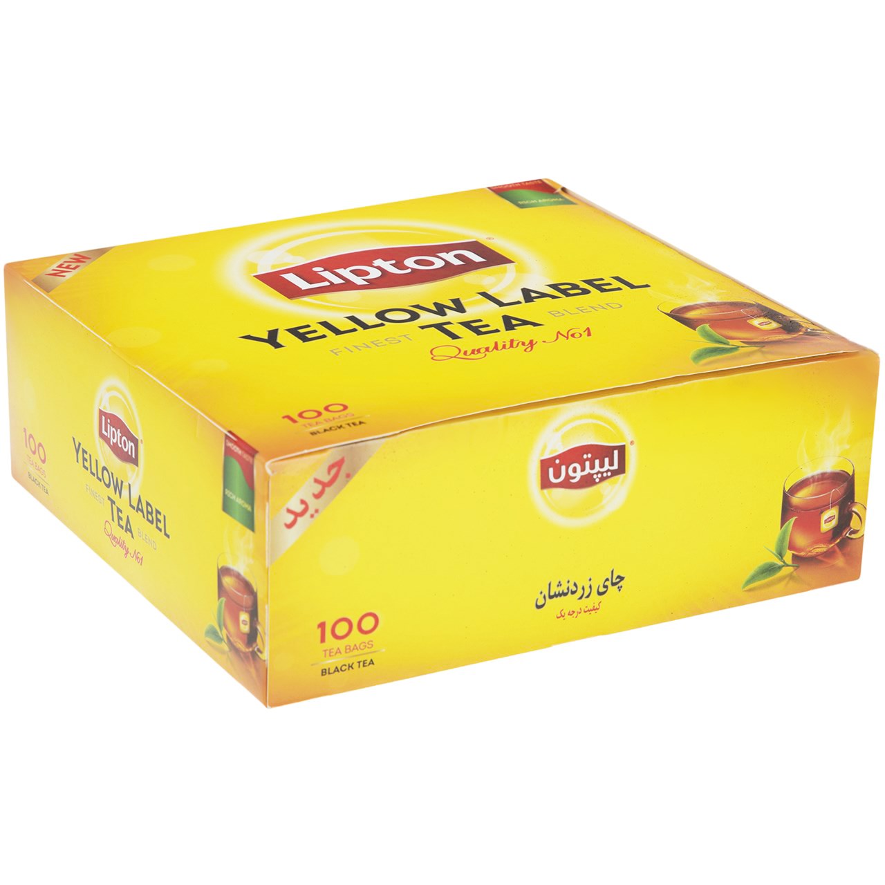 چای کیسه ای لیپتون مدل Yellow Label بسته 100 عددی