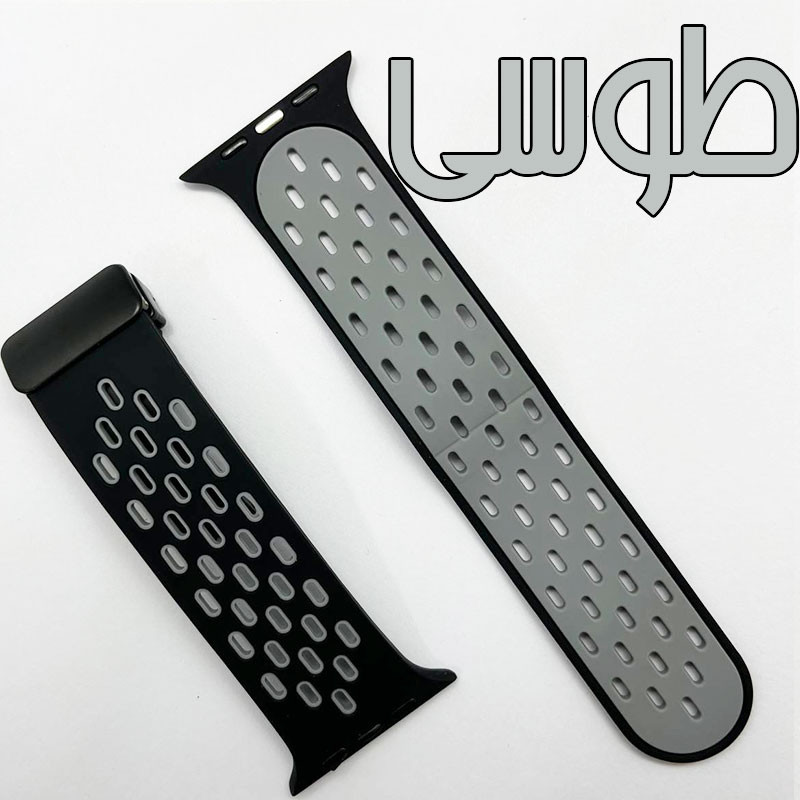 بند گوف مدل Breathable Silicon Magnetic مناسب برای اپل واچ سایز 42/44/45/49 میلی متری سری 1/2/3/4/5/6/7/8/9/SE/ULTRA/ULTRA 2 
