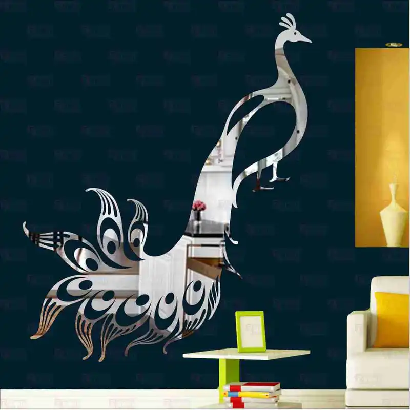 آینه پلکسی گلس آماتیس مدل طاووس