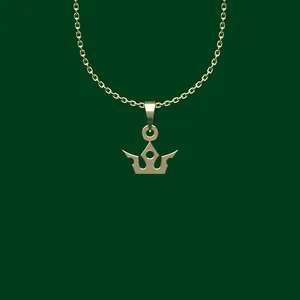 گردنبند طلا 18 عیار زنانه مدوپد مدل تاج کد FF2-1-1130