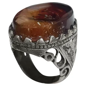 انگشتر نقره مردانه مدل سلیمانی