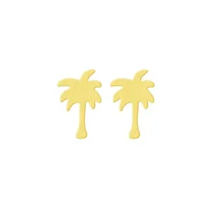 گوشواره طلا 18 عیار زنانه قیراط طرح نخل کد GH5427