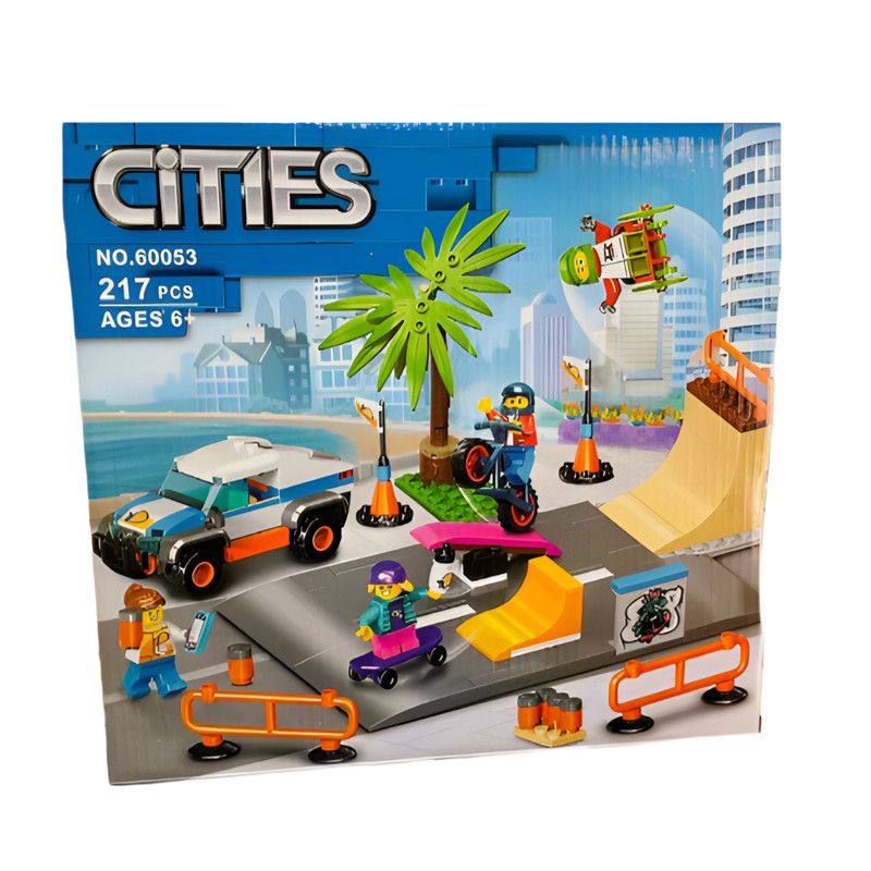 ساختنی مدل Cities طرح پارک اسکیت برد کد 60053