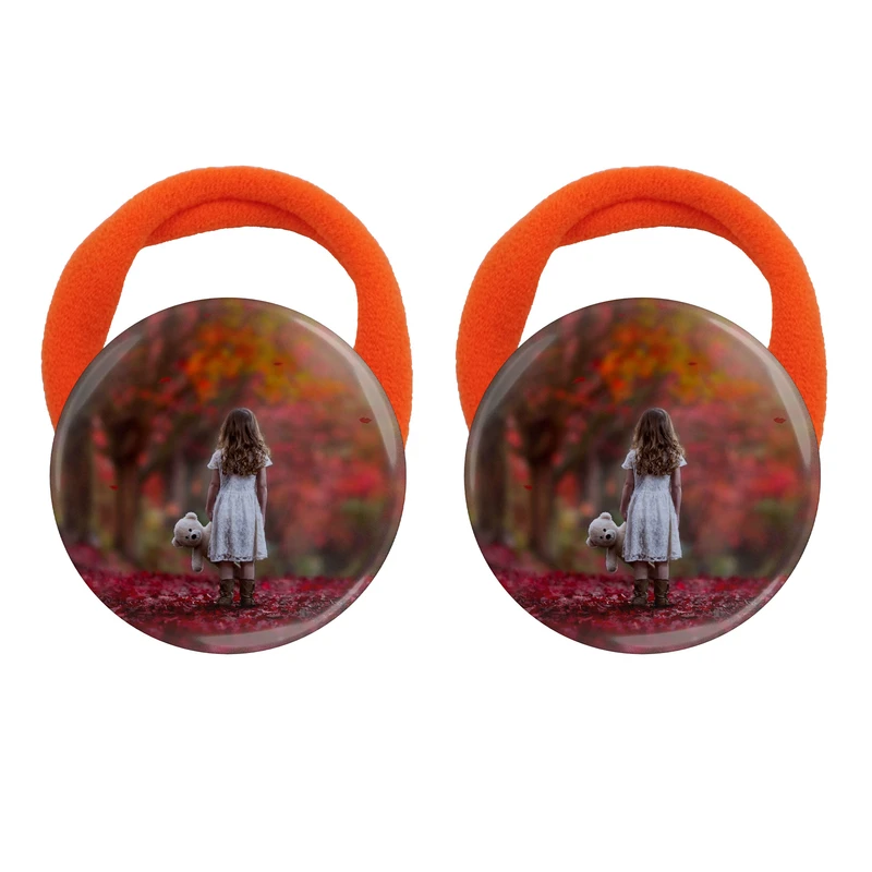 کش مو زنانه مدل منظره و دختر بچه کد 1087 بسته دو عددی