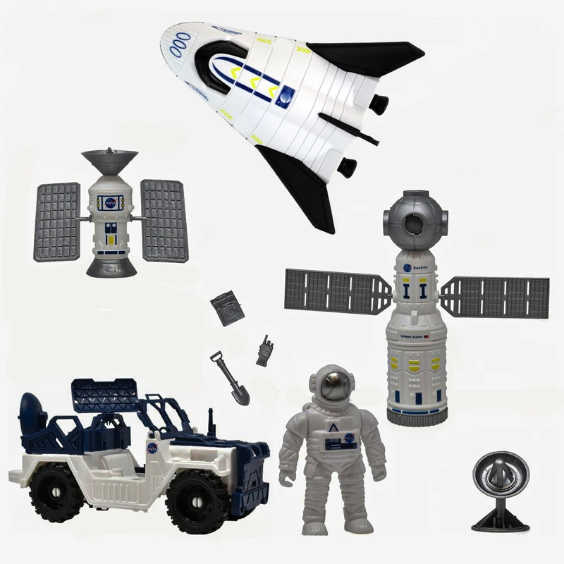 اسباب بازی مدل ست ایستگاه فضایی شاتل فضایی و فضانورد