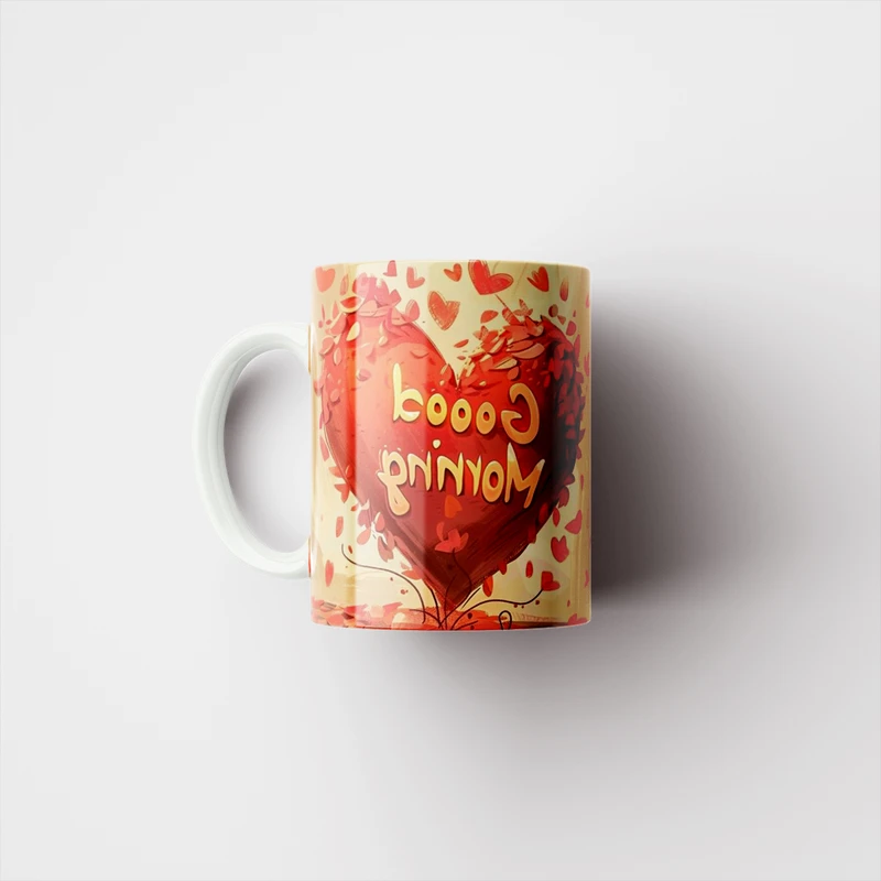 ماگ طرح جذاب صبح بخیر کد 483