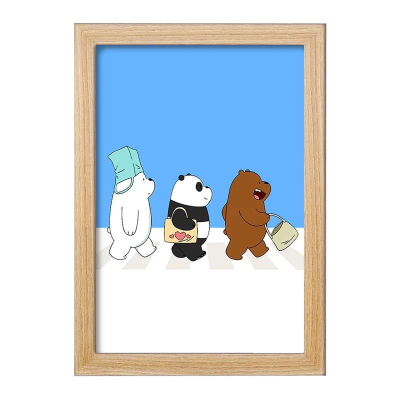 تابلو خندالو مدل انیمیشن سه خرس کله پوک کد 27644