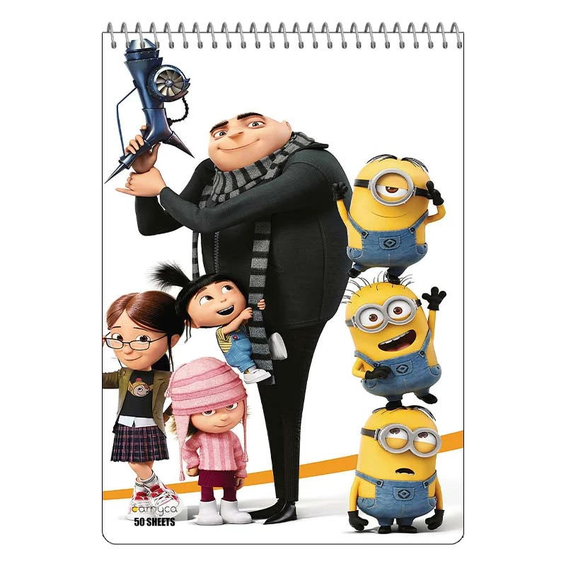 دفتر نقاشی 50 برگ سیمی کارنیکا طرح من نفرت انگیز Despicable Me کد 56459