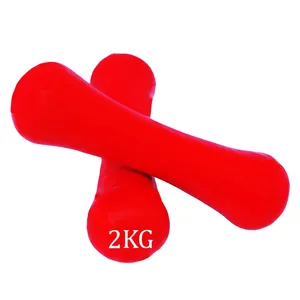 دمبل مدل روکش دار استخوانی وزن  2 کیلوگرم بسته 2 عددی