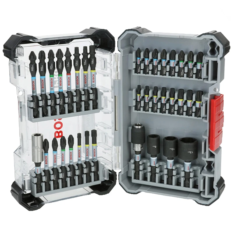 سری پیچ گوشتی شارژی بوش مدل حرفه ای کد Pro 2608521U73 مجموعه 36 عددی