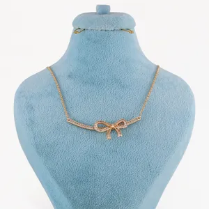 گردنبند زنانه ژوپینگ مدل پاپیون کد AAB564