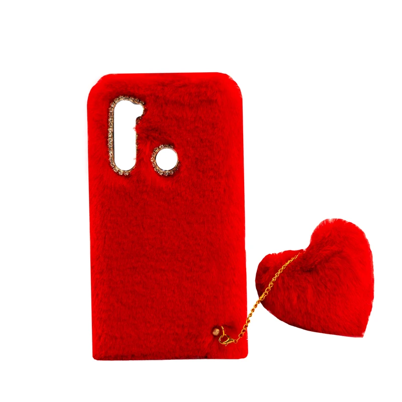 کاور مدل فانتزی طرح پام پام قلب مناسب برای گوشی موبایل سامسونگ Galaxy A11 به همراه آویز