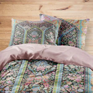 سرویس روتختی مدوپد طرح فرش قم محرابی گلدانی مدل C-Ghom0100 یک نفره 4 تکه