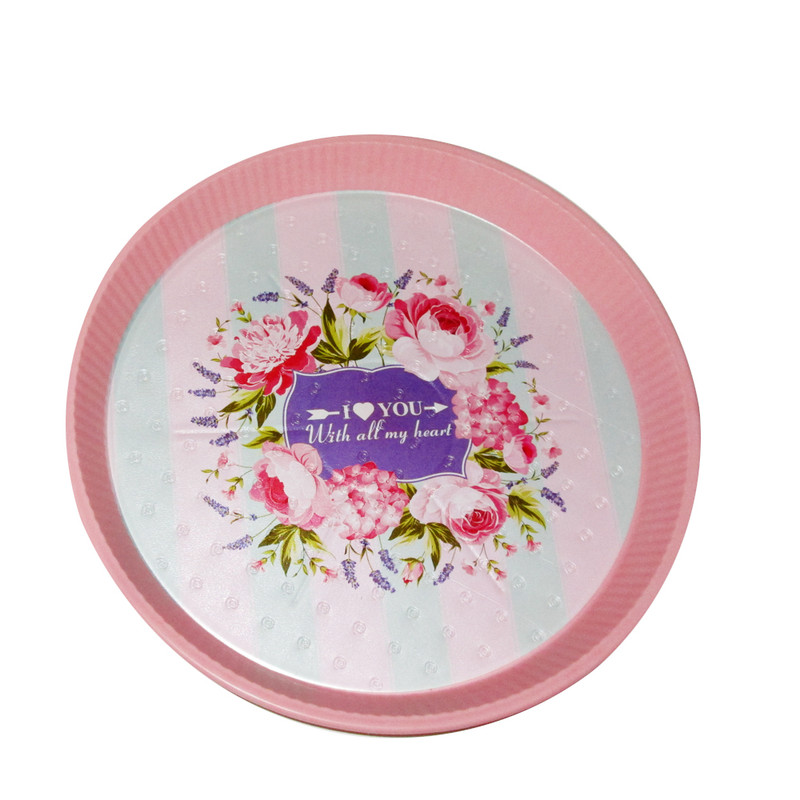 سینی مدل I Love you flower 01 کد A003