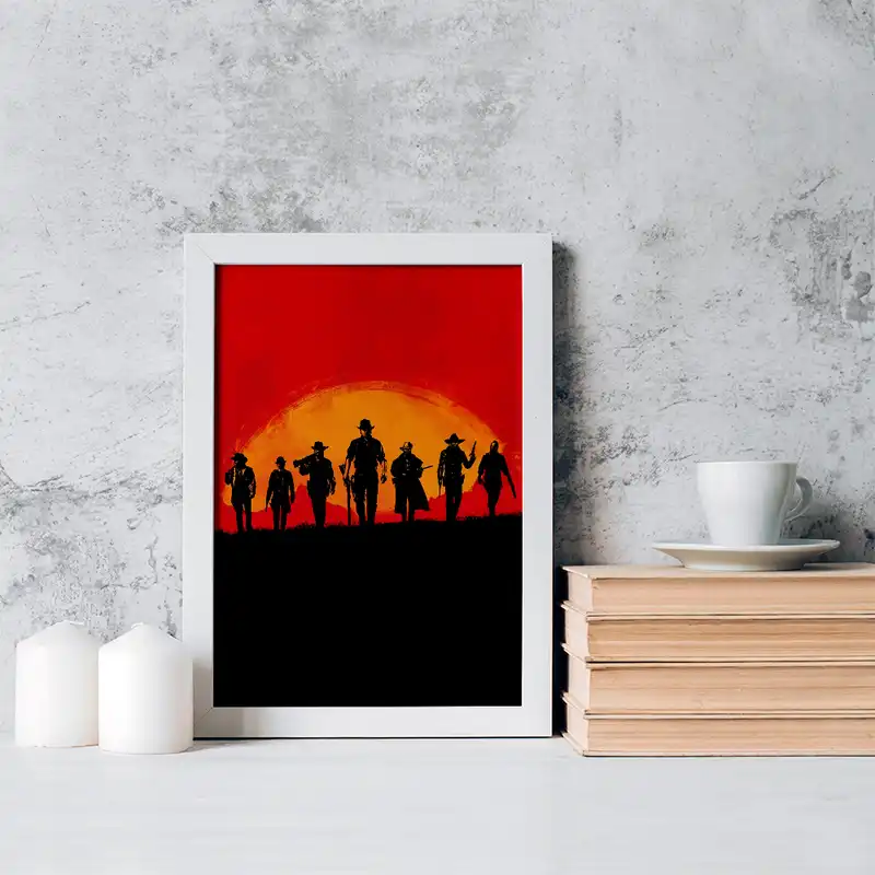 تابلو خندالو مدل رد دد Red Dead کد 10291