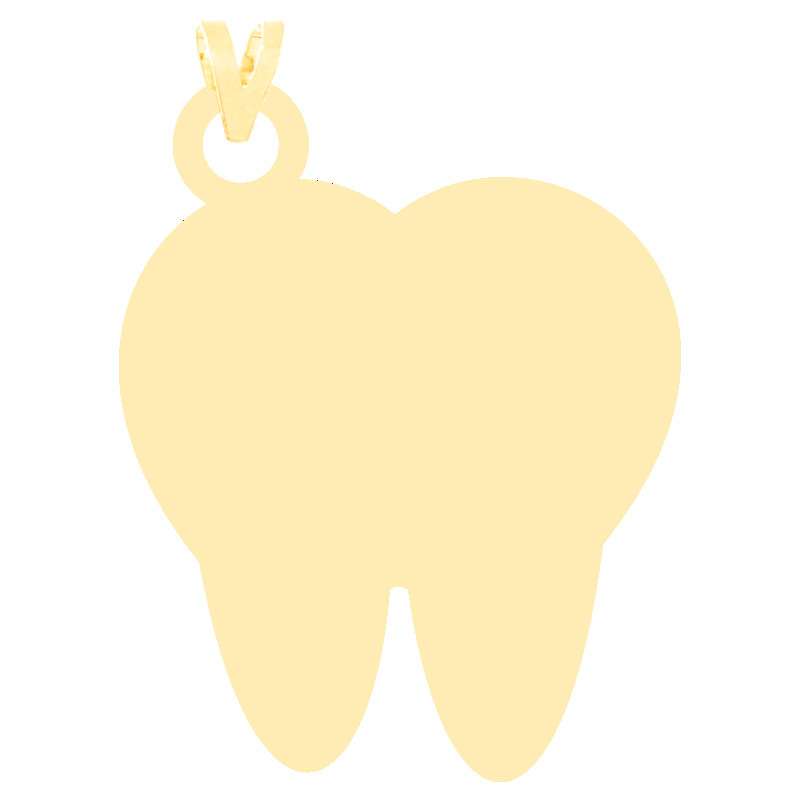 آویز گردنبند طلا 18 عیار زنانه الن نار مدل دندون 3747