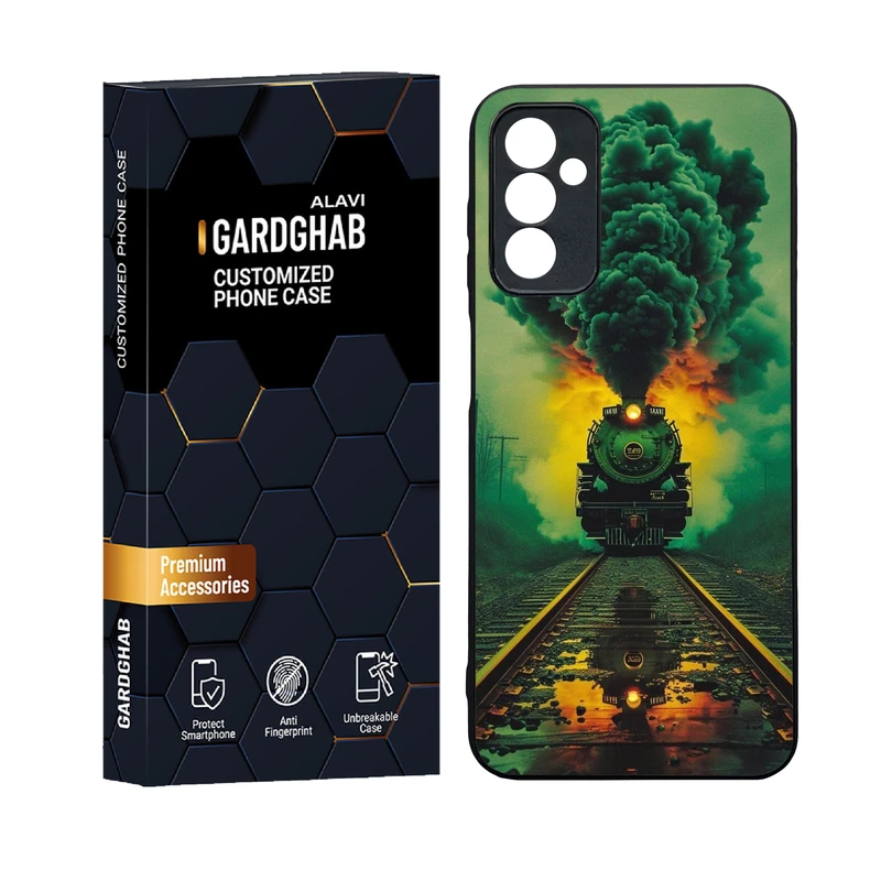 کاور گارد قاب علوی دورژله ای پشت گلس مدل هنری مناسب برای گوشی موبایل سامسونگ Galaxy F13