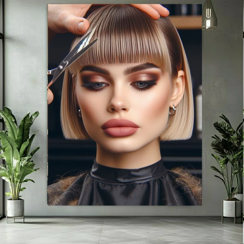 تابلو بوم طرح مخمل چتری کامل مدل کوپ زنانه کد BK24650