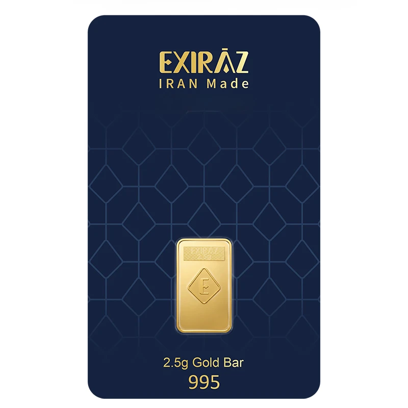 شمش طلا 24 عیار اکسیراز مدل 2.5G