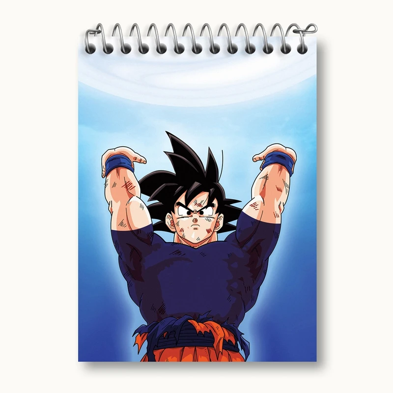 دفتر یادداشت 50 برگ خندالو مدل گوکو انیمه دراگون بال Dragon Ball کد 12046