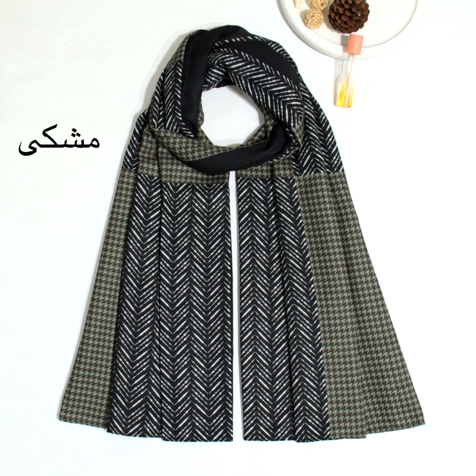 شال زنانه آنالیا مدل کج راه طرح پیچازی کد a-9545 -  - 22