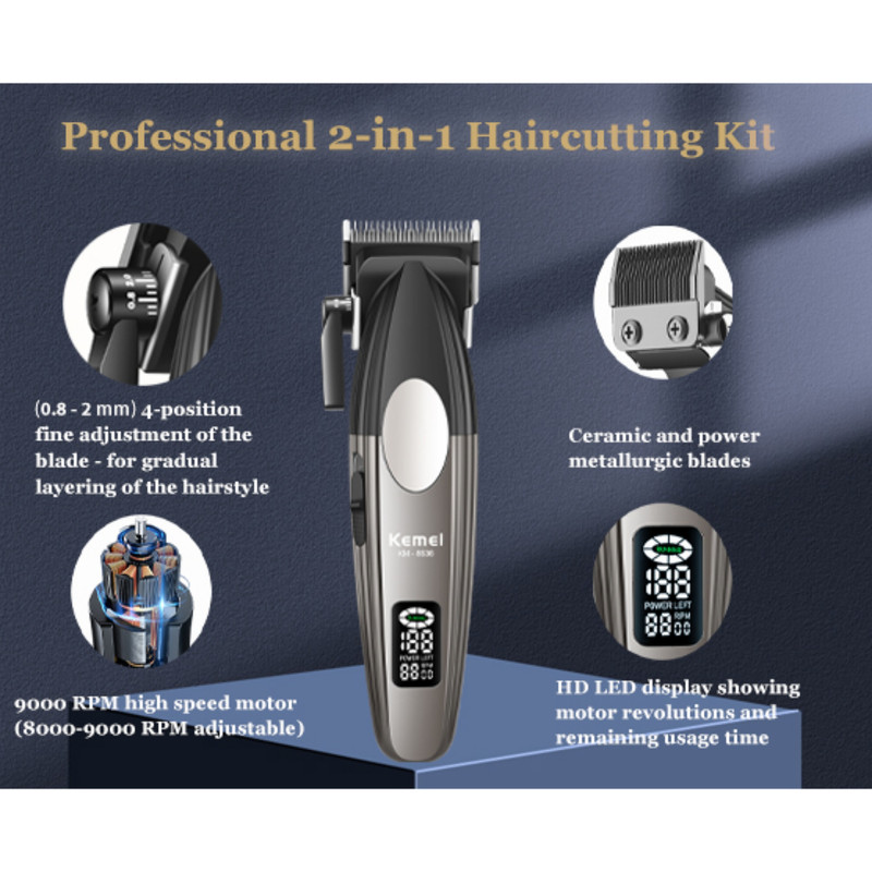 ماشین اصلاح موی سر و صورت کیمی مدل km-8536