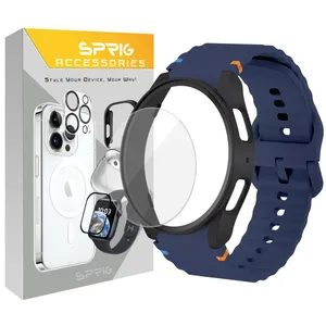 sprig Silic NewV-Guard strap suitable For Samsung Galaxy Watch 6 Classic 47mm with guard