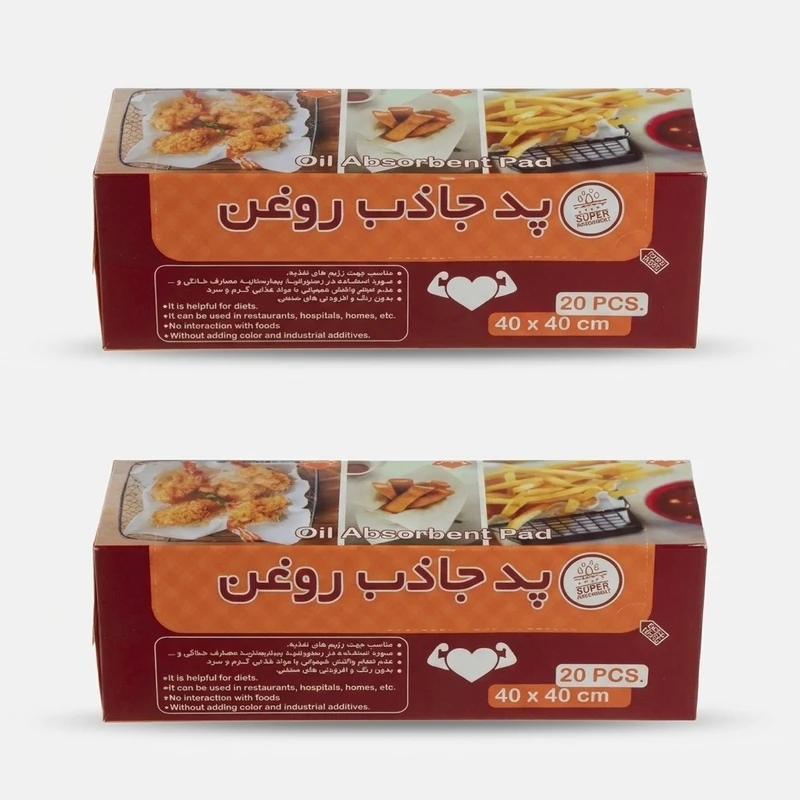 دستمال جذب روغن پرسان مدل ۰۴۰ بسته ۴۰ عددی