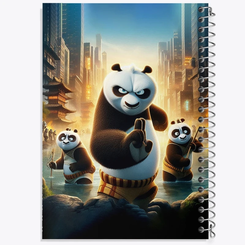 دفتر نت موسیقی 50 برگ خندالو مدل پاندای کونگ فوکار کد F2146