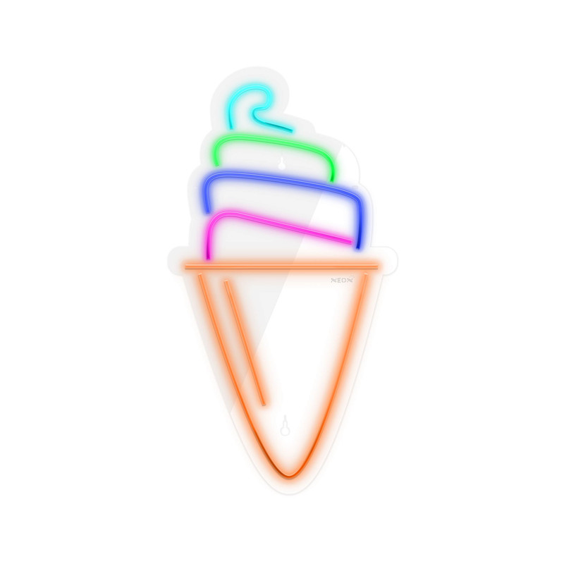 چراغ دیواری نئون دیزاین طرح Ice-Cream-3_MLC