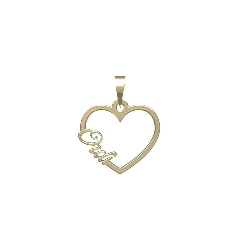 آویز گردنبند طلا 18 عیار زنانه مدوپد مدل اسم اردی ordi کد PB1-10301