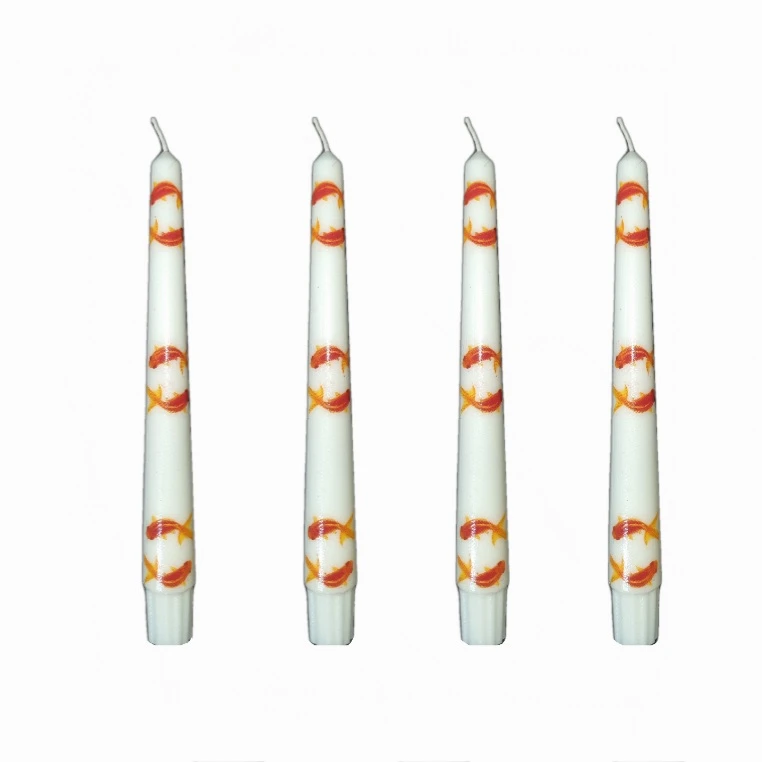 شمع قلمی مدل ماهی بسته 4 عددی