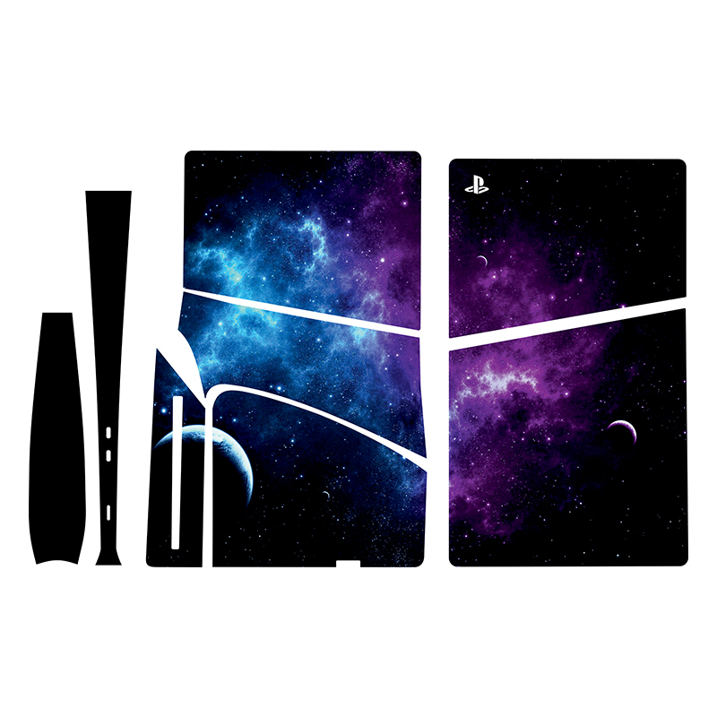 برچسب کنسول بازی پلی استیشن 5 اسلیم مدل space02 مجموعه 5 عددی