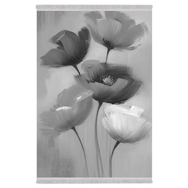 فرش پارچه ای دفه مدل فرشینه طرح مدرن کد 109