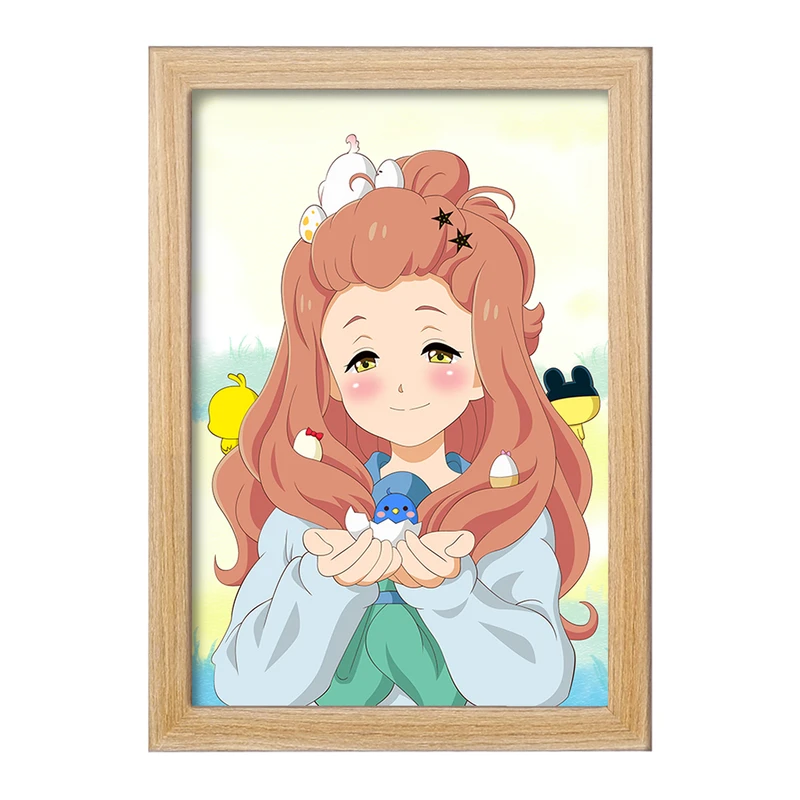 تابلو خندالو مدل کنزاکی انیمه لیز و پرنده آبی کد 23832