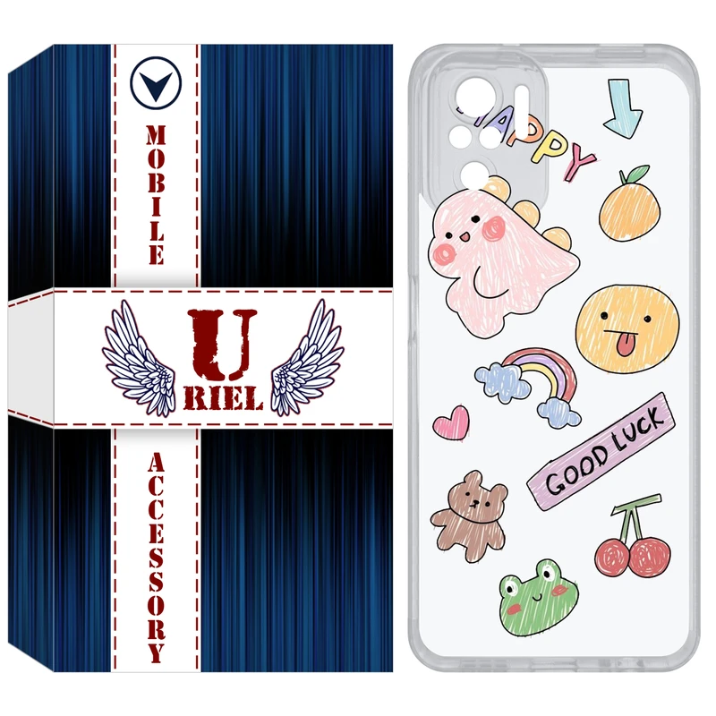 کاور یوریل مدل Clear کد 10 طرح نقاشی مناسب برای گوشی موبایل شیائومی Redmi Note 10 4G / Note 10S / Poco M5s
