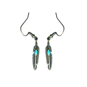 گوشواره دخترانه طرح پر کد 04
