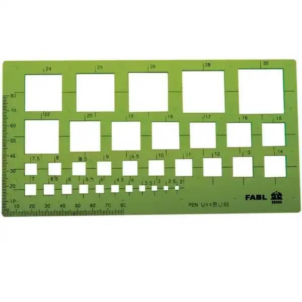 شابلون فابل مدل اشکال هندسی مجموعه 3 عددی