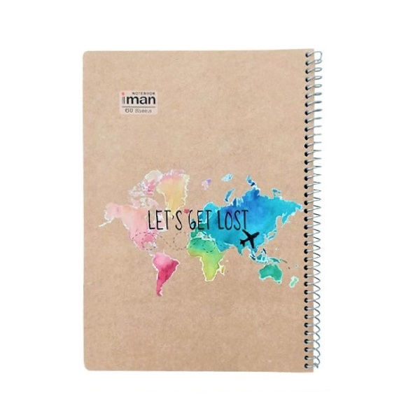 دفتر مشق 100برگ ایمان مدل کرافت Lets Get Lost کد 9510