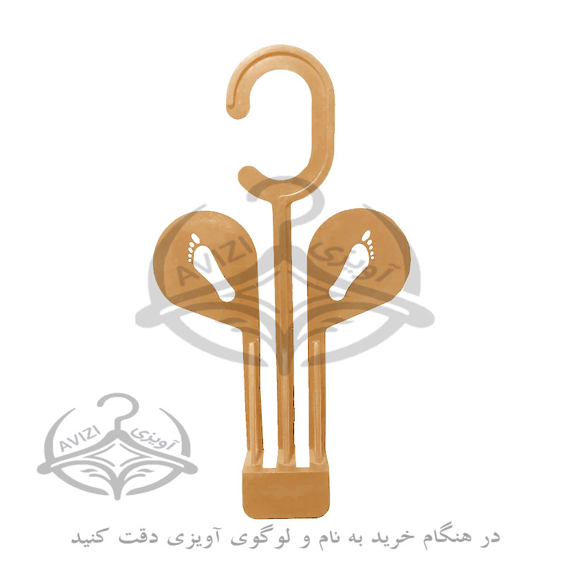 چوب لباسی دمپایی مدل بهاران کد 505 بسته 20 عددی