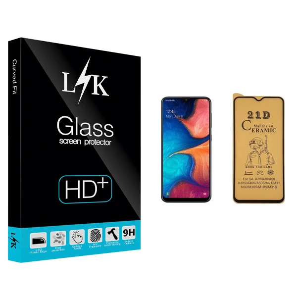 محافظ صفحه نمایش سرامیکی ال کی مدل +LITE مناسب برای گوشی موبایل سامسونگ Galaxy A20