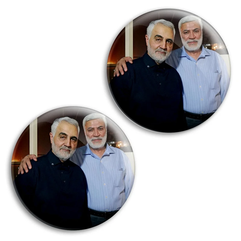 مگنت پرمانه طرح حاج قاسم سلیمانی کد pmag2.26939 مجموعه 2 عددی