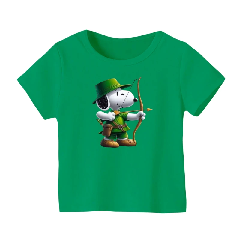 تی شرت آستین کوتاه بچگانه مدل اسنوپی کد ۴۳