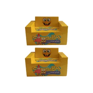 دستمال کاغذی 100 برگ دو لایه مدل باب اسفنجی کد A1 بسته دو عددی 