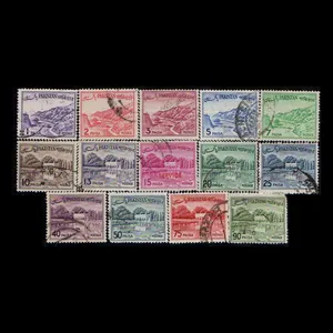 تمبر یادگاری مدل خارجی مجموعه 14 عددی 