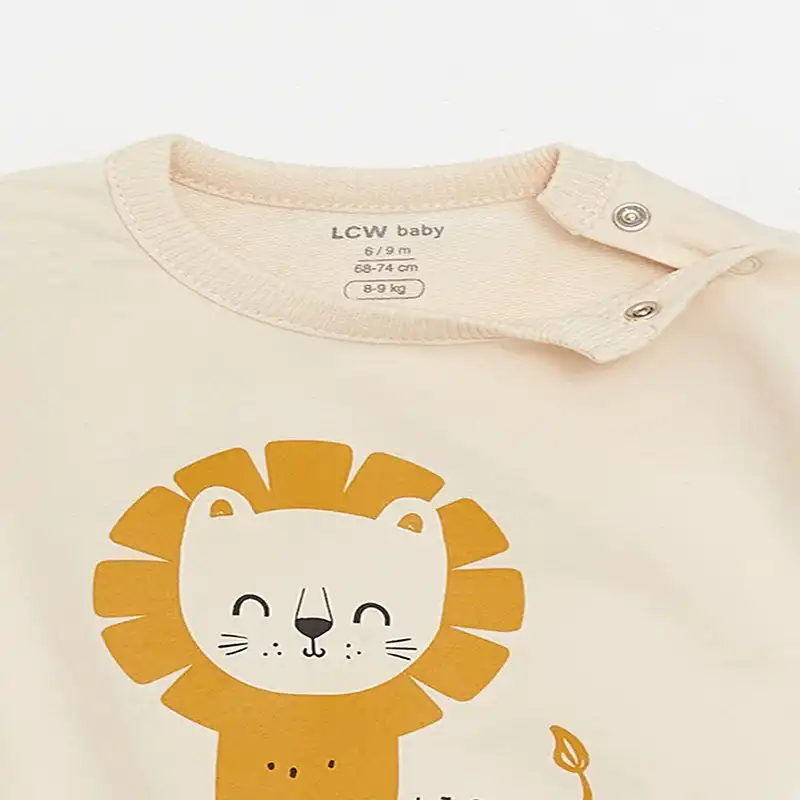 ست سویشرت و شلوار نوزادی ال سی وایکیکی مدل W3BH46Z1