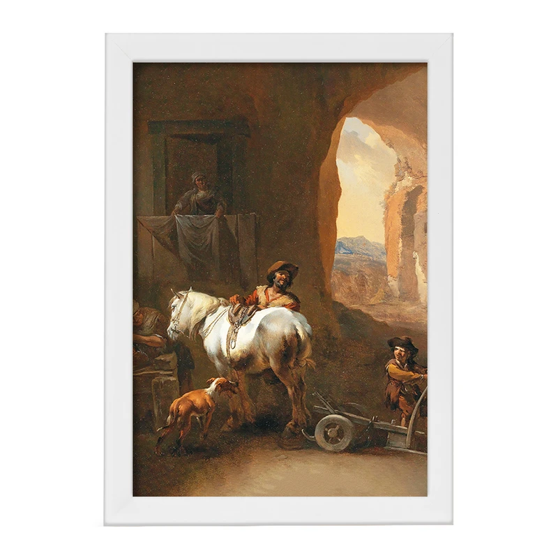 تابلو خندالو مدل نقاشی داخلی پایدار اثر نیکلاس پیترز برچم کد F12323