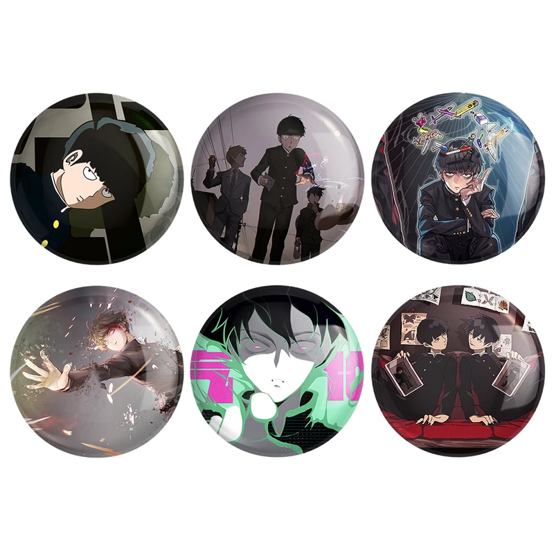 مگنت خندالو طرح انیمه موب سایکو Mob Psycho 100 کد 1541B مجموعه 6 عددی