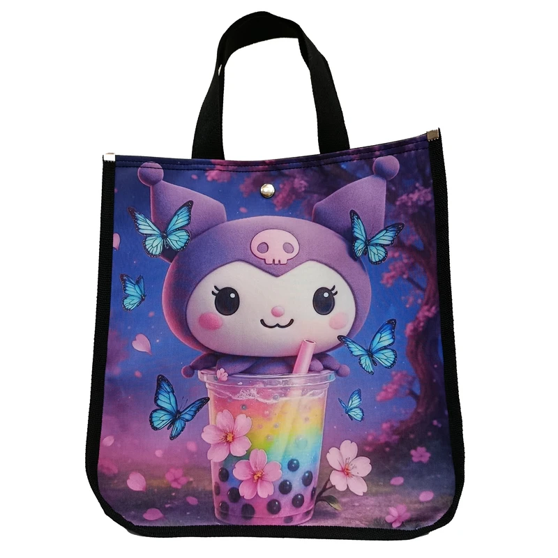 ساک دستی مدل دکمه‌ای طرح کرومی