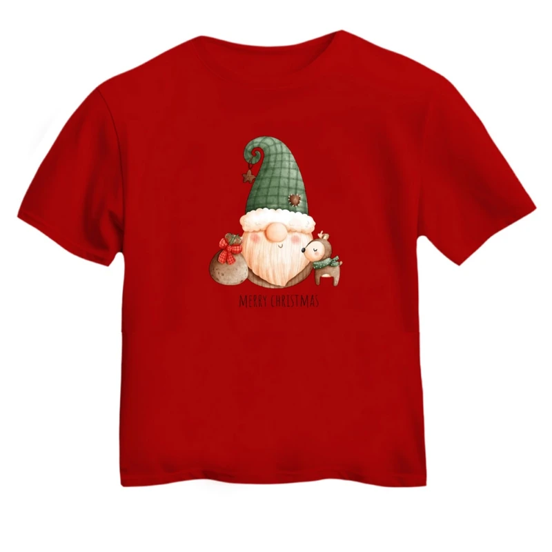 تی شرت آستین کوتاه بچگانه مدل بابانوئل کریسمس کد 48